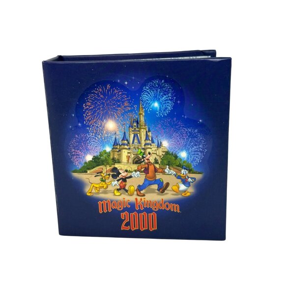 VTG 2000 Disney Magic Kingdom Photo Album | Mickey-Mouse Castle Fireworks Cover - Picture 1 of 11